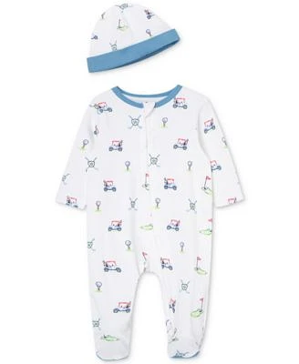 Baby Boys Golf Club Coverall with Hat, 2 Piece Set