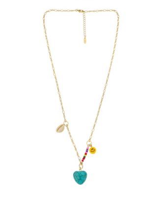 18K Gold Plated Chain Necklace with Beads