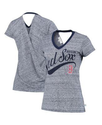 Touch Women's Red Washington Nationals Halftime Back Wrap Top V-Neck T-shirt