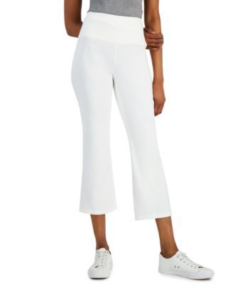 Petite High-Rise Cropped Flare Leggings, Created for Macy's