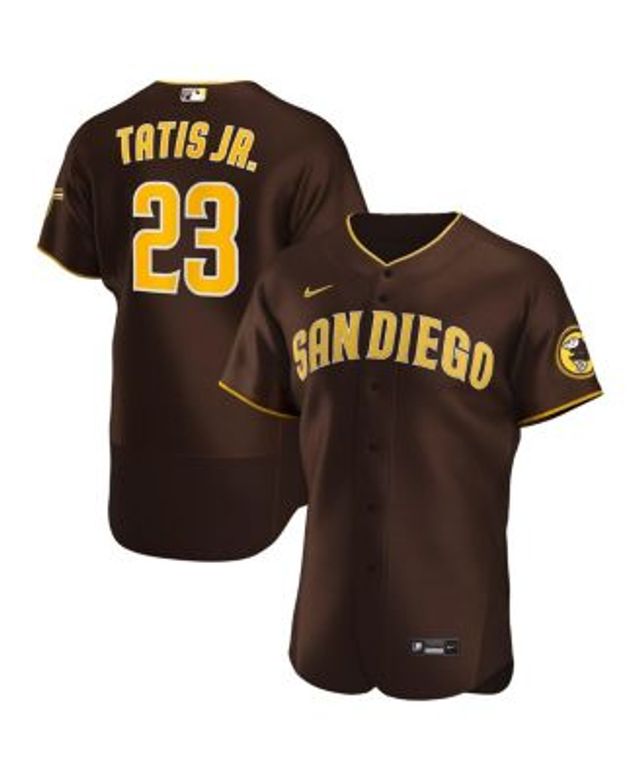Women's Fernando Tatis Jr. White/Brown San Diego Padres Plus Size Replica  Player Jersey