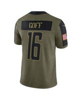 NFL Detroit Lions (Jared Goff) Men's Game Football Jersey.