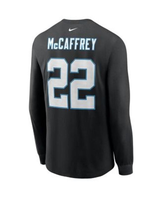 Nike Men's Christian McCaffrey Black Carolina Panthers Name and Number T- shirt