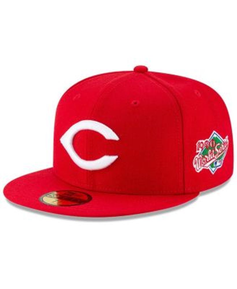 Men's Red Cincinnati Reds Side Patch 1990 World Series 59Fifty Fitted Hat