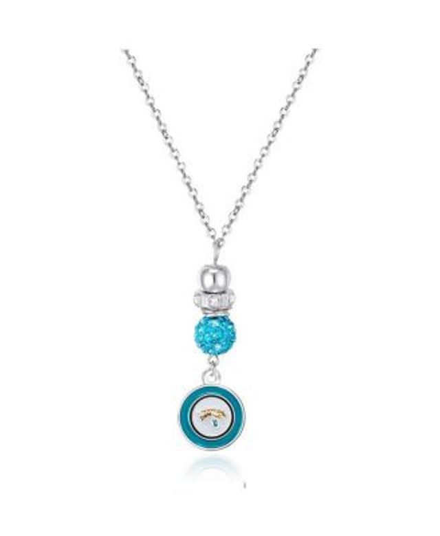 True Fans Tennessee Titans 1/10 CT. T.W. Diamond Enamel Disc Necklace in  Sterling Silver and 10K Yellow Gold