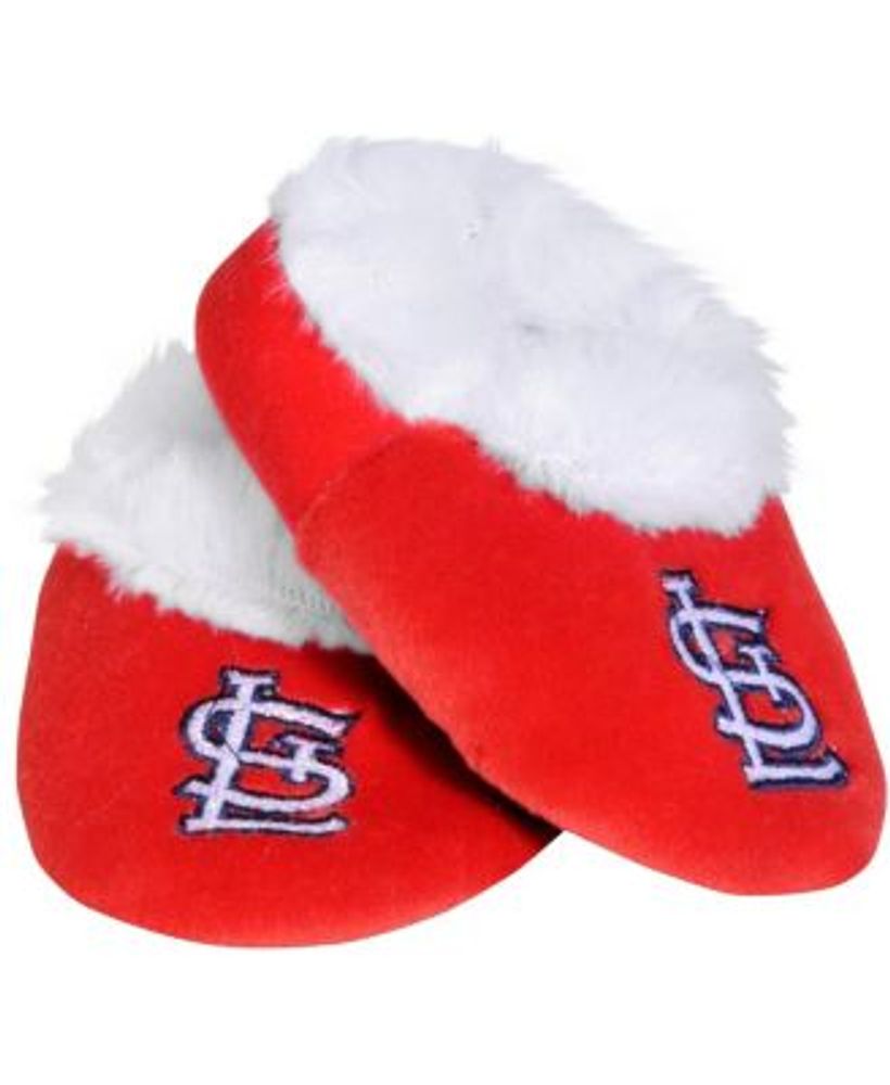Men's St. Louis Cardinals FOCO Big Logo Colorblock Mesh Slippers