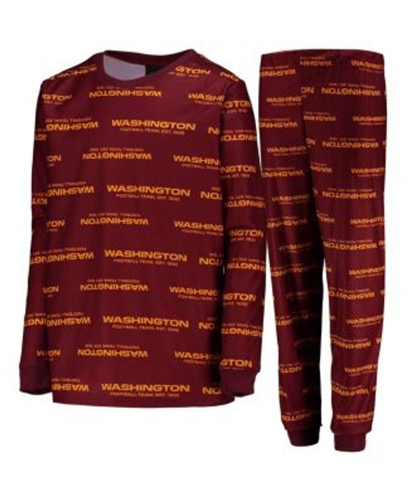 Youth Orange Cleveland Browns Logo Allover Print Long Sleeve T-Shirt &  Pants Holiday Pajamas Sleep Set