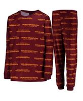 Youth Orange Cleveland Browns Logo Allover Print Long Sleeve T-Shirt & Pants  Holiday Pajamas Sleep Set