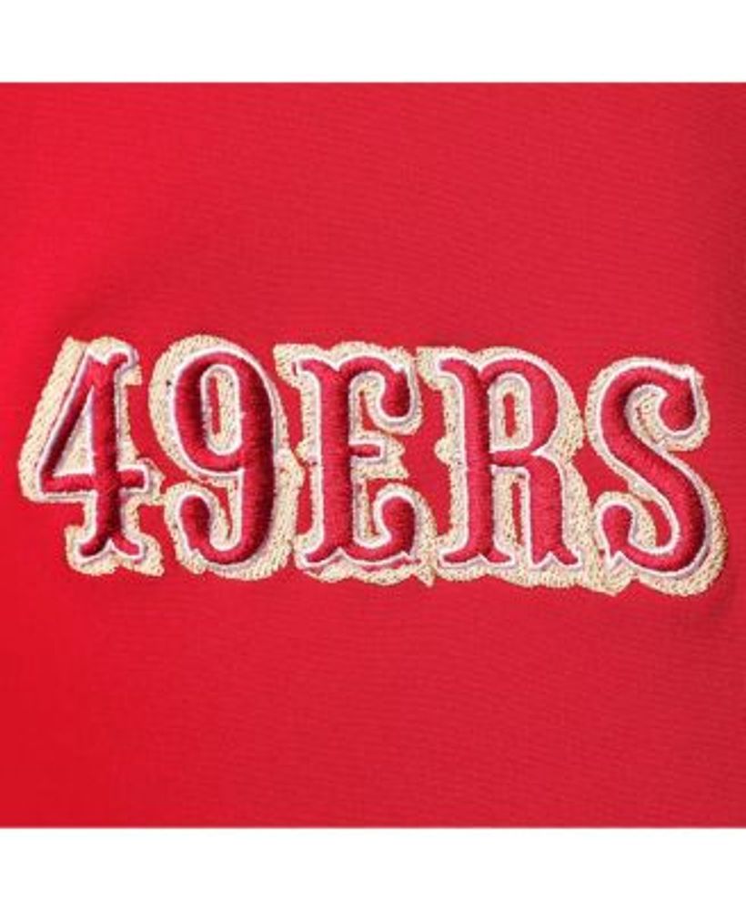 Men's Scarlet, Black San Francisco 49ers Alpha Full-Zip Hoodie Jacket
