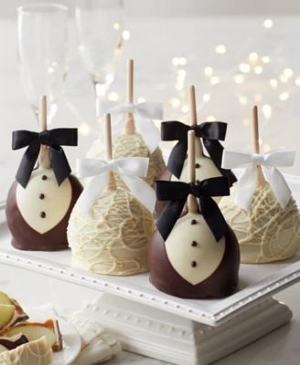 Bride and Groom Caramel Apple, Pack of 12