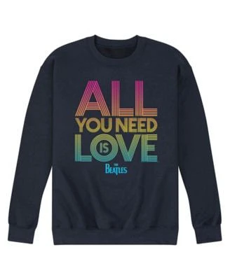 Men's The Beatles All Need Love Fleece Sweatshirt