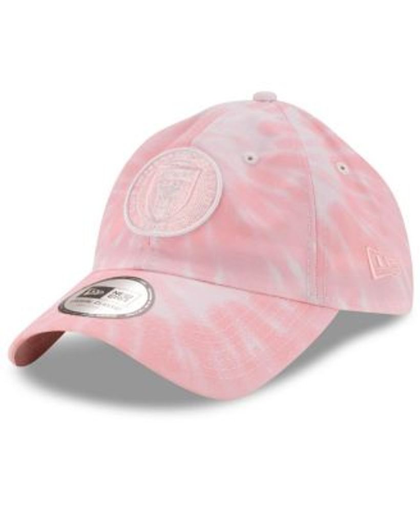 adidas Men's White/Pink Miami Hurricanes On-Field Baseball Fitted