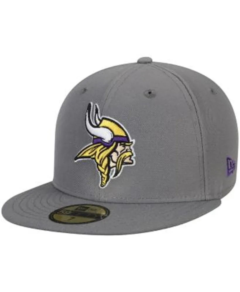 Men's New Era Minnesota Vikings White on White Low Profile 59FIFTY Fitted  Hat