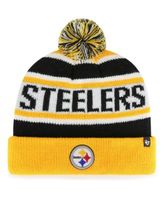 New Era Youth Boys White Pittsburgh Steelers Retro Cuffed Knit Hat