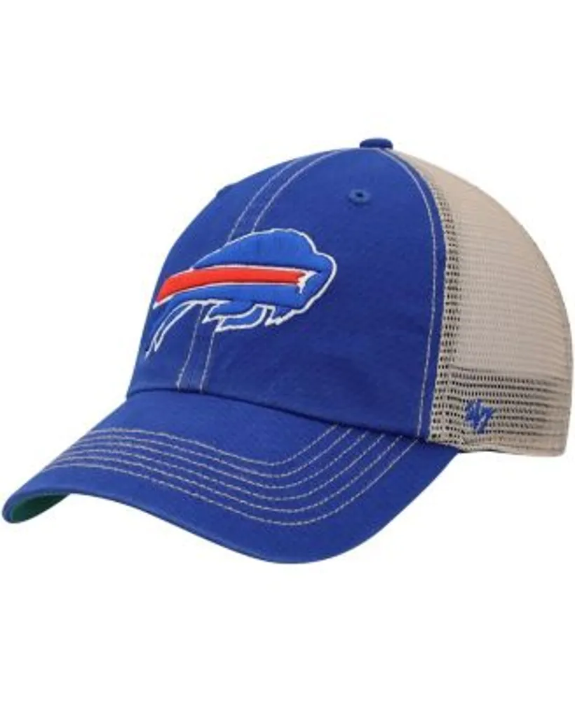 47 Brand Men's Royal and Natural Buffalo Bills Team Trawler Trucker Clean  Up Snapback Hat