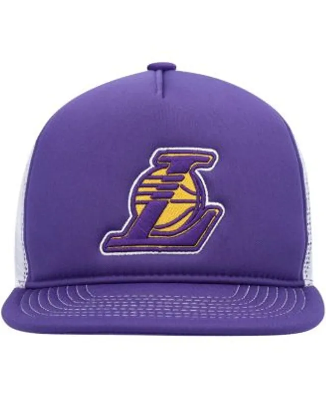 Los Angeles Lakers New Era A-Frame 9FIFTY Snapback Trucker Hat - Purple