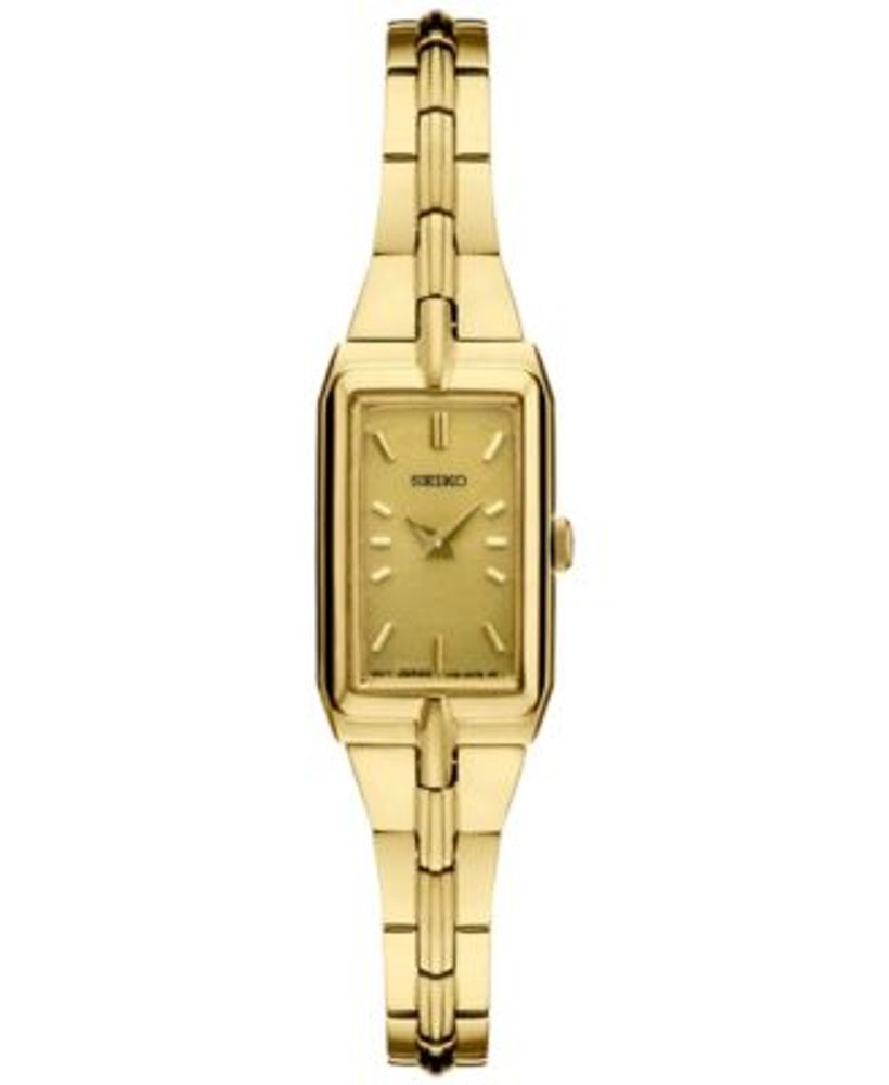 Seiko Women's Essential Gold-Tone Stainless Steel Bracelet Watch 15mm |  Connecticut Post Mall