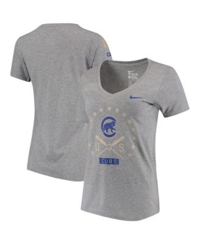 Nike Women's Chicago Cubs Dri-FIT Touch T-Shirt - Macy's