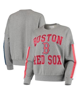 G-III 4Her by Carl Banks Women's Navy Boston Red Sox Script Comfy Cord  Pullover Sweatshirt