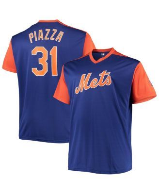 Men's Nike Mike Piazza New York Mets Cooperstown Collection Royal Pinstripe  Jersey