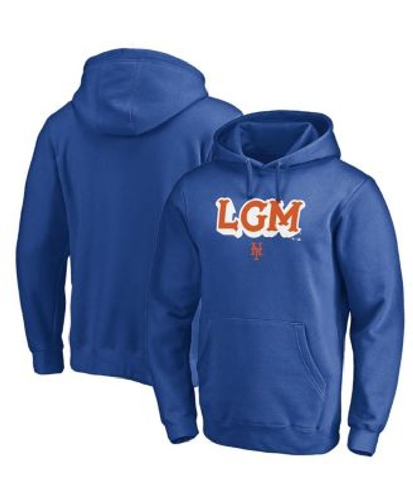 New York Mets Jersey Muscle Sleeveless Pullover Hoodie - Royal