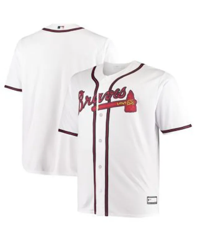 Profile Men's Ronald Acuna Jr. Red Atlanta Braves Big and Tall Replica  Player Jersey
