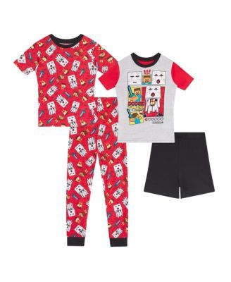 Little Boys 4-Piece Pajama Set