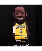 Men's Los Angeles Lakers LeBron James Homage Gray Number Tri-Blend T-Shirt