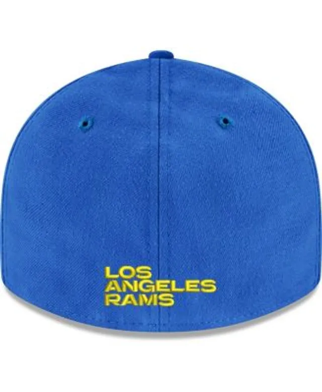 Men's New Era Royal Los Angeles Rams Skull Omaha Throwback Low Profile  59FIFTY Fitted Hat