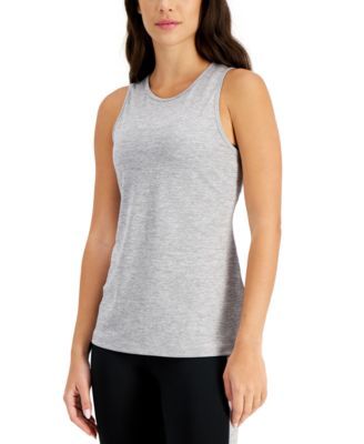 Women's Essentials Heathered Keyhole-Back Tank Top, Created for Macy's