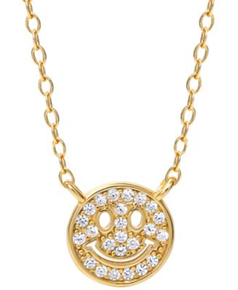 Giani Bernini Crystal and Cubic Zirconia Halo 18 Pendant Necklace