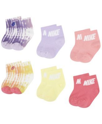 Baby Boys DIY Dye Quarter Socks, Pack of 6