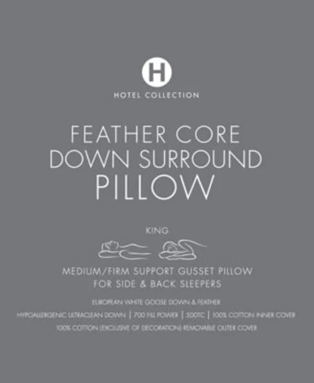 Hotel Collection European White Goose Down Soft Density Standard/Queen  Pillow, Created for Macy's - Macy's