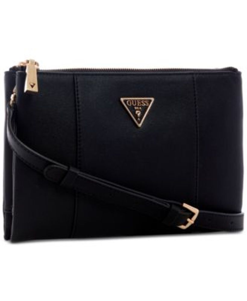 guess noelle double zip crossbody bag