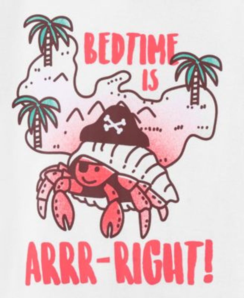Toddler Boys 4-Pc. Snug Fit Pirate-Print Pajama Set