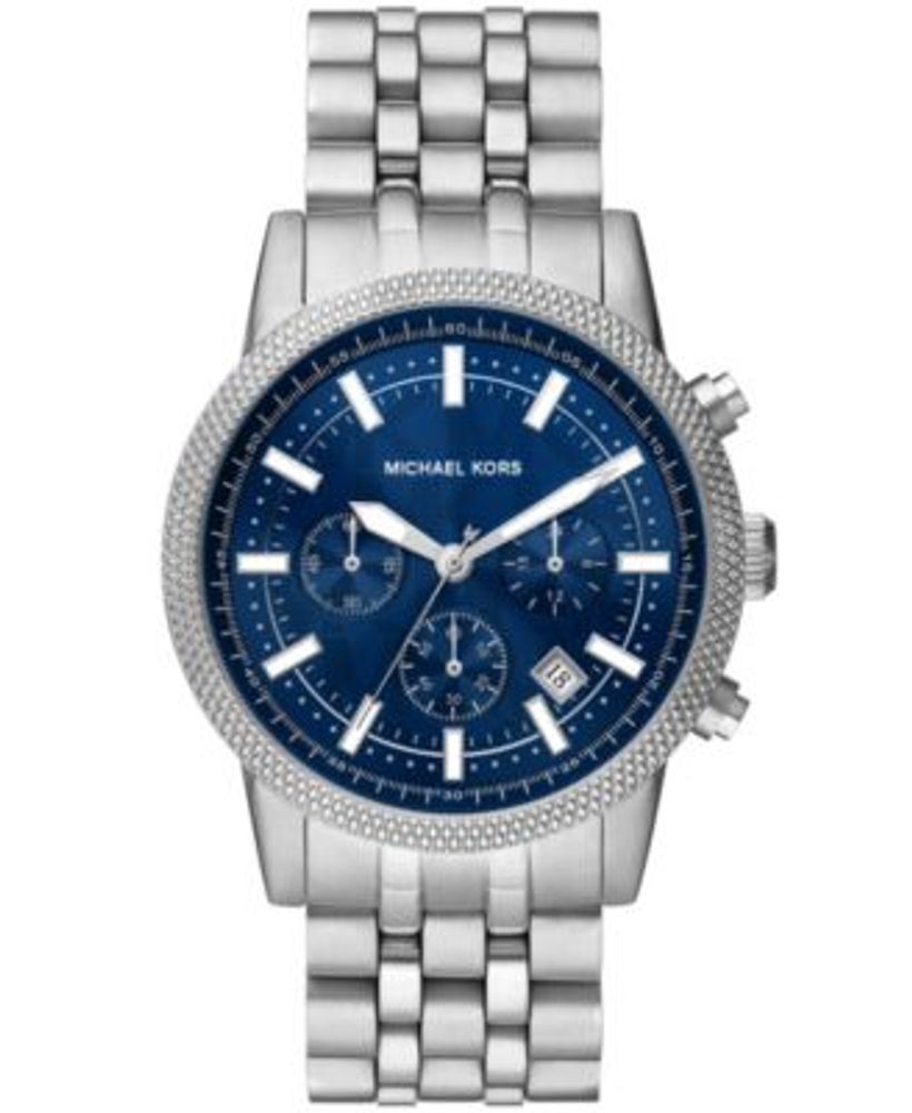 Michael Kors Men's Hutton Chronograph Stainless Steel Bracelet Watch 43mm |  Hawthorn Mall