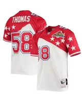 Men's Mitchell & Ness Derrick Thomas White/Red AFC 1995 Pro Bowl Authentic Jersey