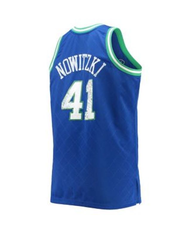 Dirk Nowitzki Dallas Mavericks Mitchell & Ness 75th Anniversary 1998/99  Hardwood Classics Swingman Jersey - Gold