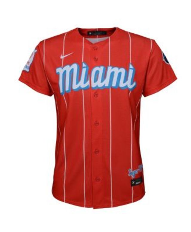 Nike Youth Boys Brian Anderson Red Miami Marlins 2021 City Connect Replica  Player Jersey