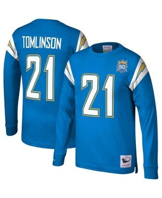 LaDainian Tomlinson Los Angeles Chargers Mitchell & Ness 2002 Split Legacy  Replica Jersey - Powder Blue/Gold