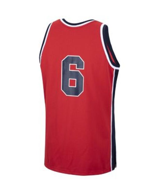 Men's Mitchell & Ness Patrick Ewing Navy USA Basketball 1992 Dream Team  Name & Number T-Shirt