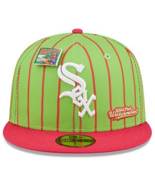 Men's New Era Pink/Green Chicago White Sox Cooperstown Collection Comiskey Park Passion Forest 59FIFTY Fitted Hat