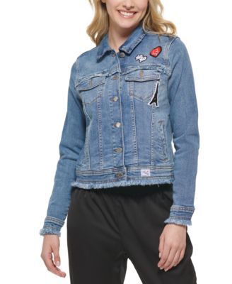 Women's Denim Jacket with Patches