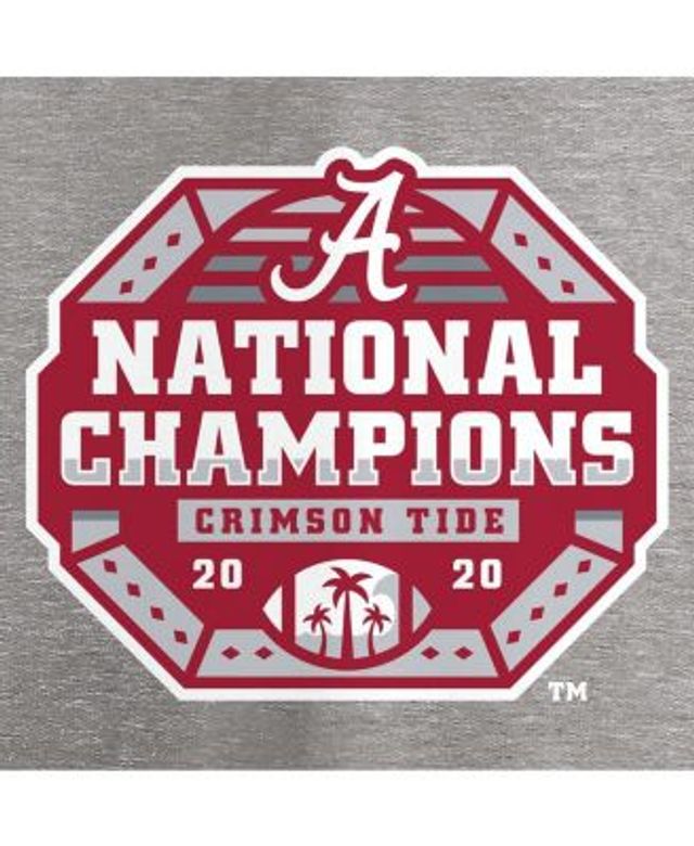 Women's Colosseum Heathered Crimson Alabama Tide 15 Min Early Football V-Neck T-Shirt Size: Small