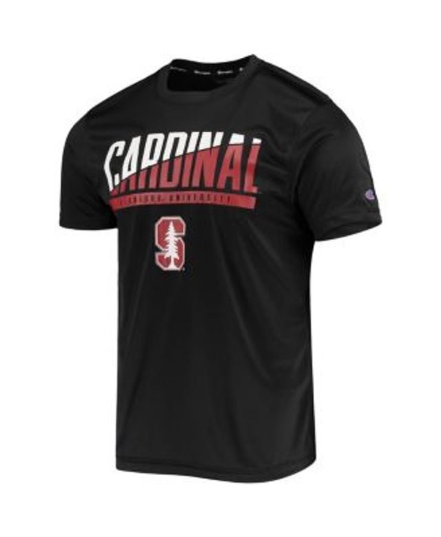Men's Champion Black Louisville Cardinals Wordmark Slash Long Sleeve T-Shirt