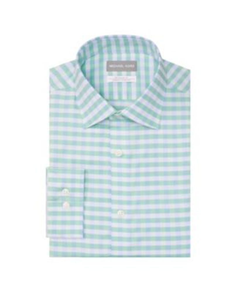 Michael Kors Men's Regular-Fit Performance Stretch Check Dress Shirt |  Fairlane Town Center