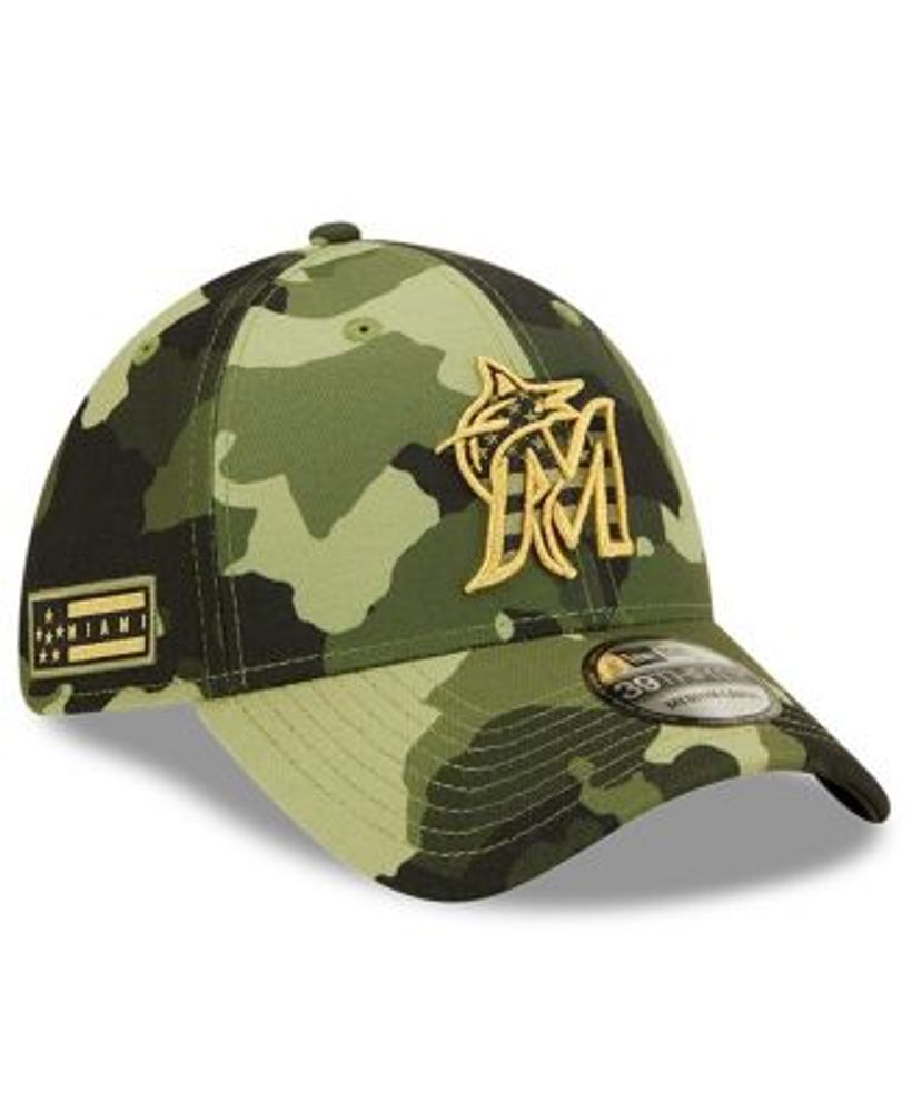 Milwaukee Brewers New Era 2021 Armed Forces Day 9FORTY Adjustable Hat - Camo