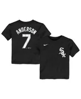 Men's Nike Tim Anderson Black Chicago White Sox Name & Number T-Shirt 