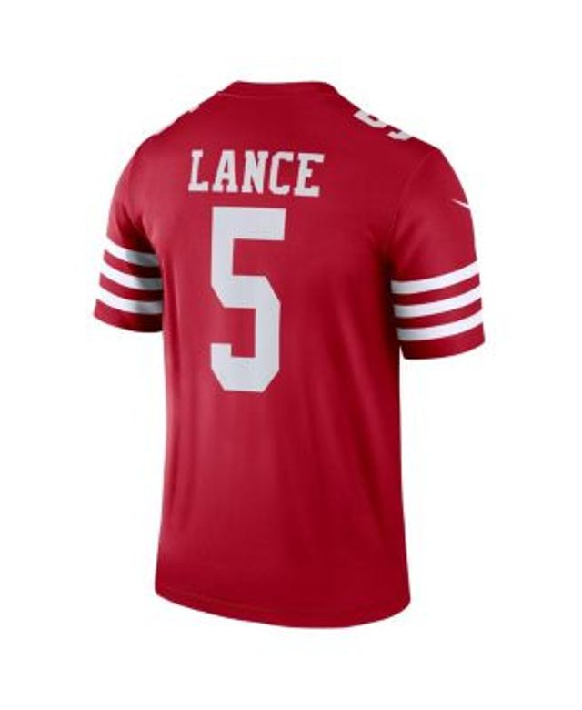 Men's Nike Trey Lance White San Francisco 49ers Alternate Legend Jersey