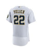 Men's Nike Christian Yelich Cream Milwaukee Brewers Alternate Replica  Player Jersey